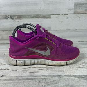 Nike Womens Free Run 3 Perforated Running Sneaker Athletic Shoes Purple Size 7.5